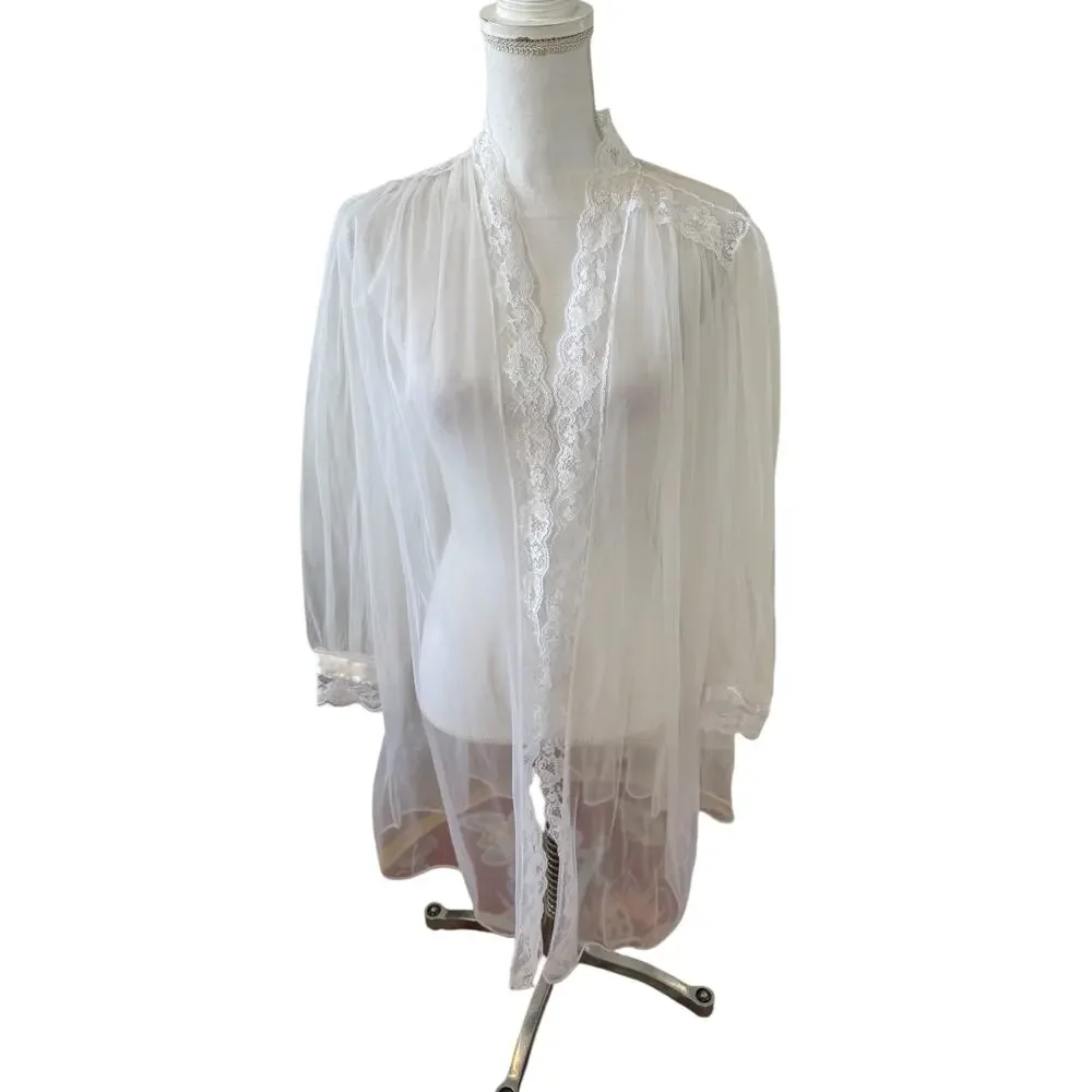 Vintage sheer white